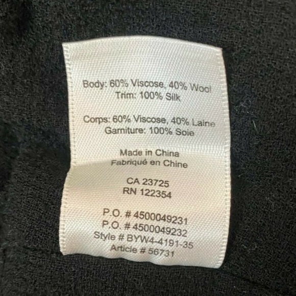 Aritzia Wilfred Chevalier Wool Blend Jacket Size XS - Picture 7 of 7